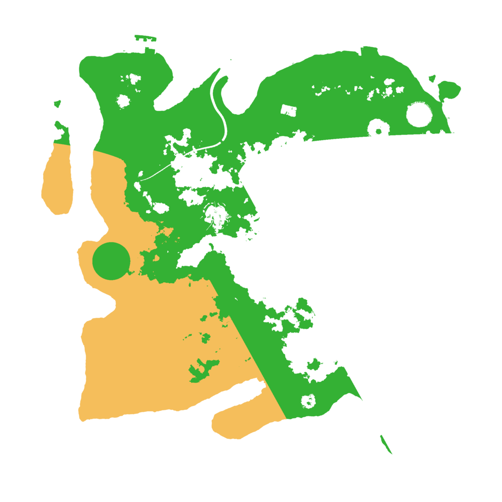 Biome Rust Map: Procedural Map, Size: 3500, Seed: 32987