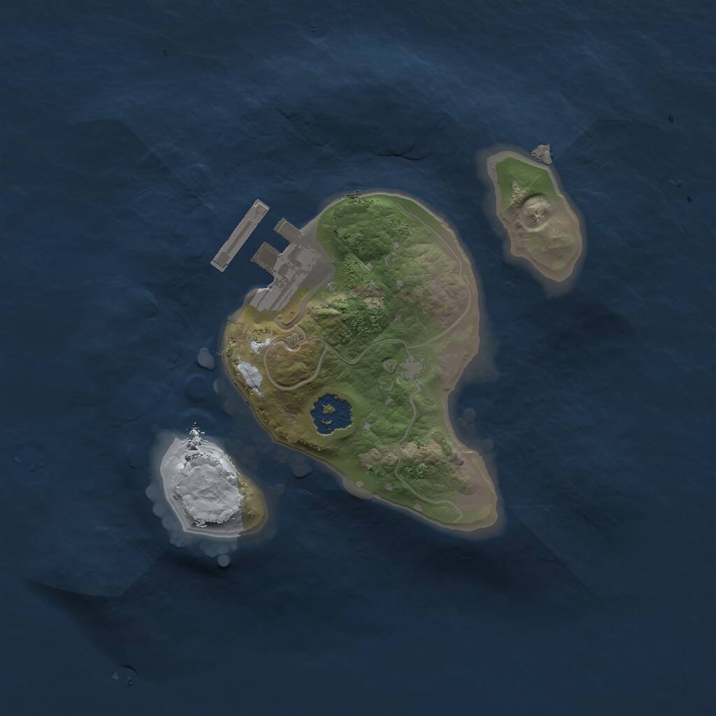 Rust Map: Procedural Map, Size: 1800, Seed: 319127940, 2 Monuments