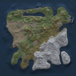 Thumbnail Rust Map: Procedural Map, Size: 3300, Seed: 1730122603, 13 Monuments