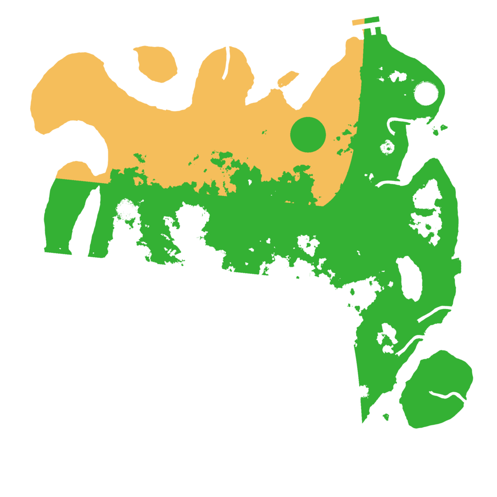 Biome Rust Map: Procedural Map, Size: 3700, Seed: 63461
