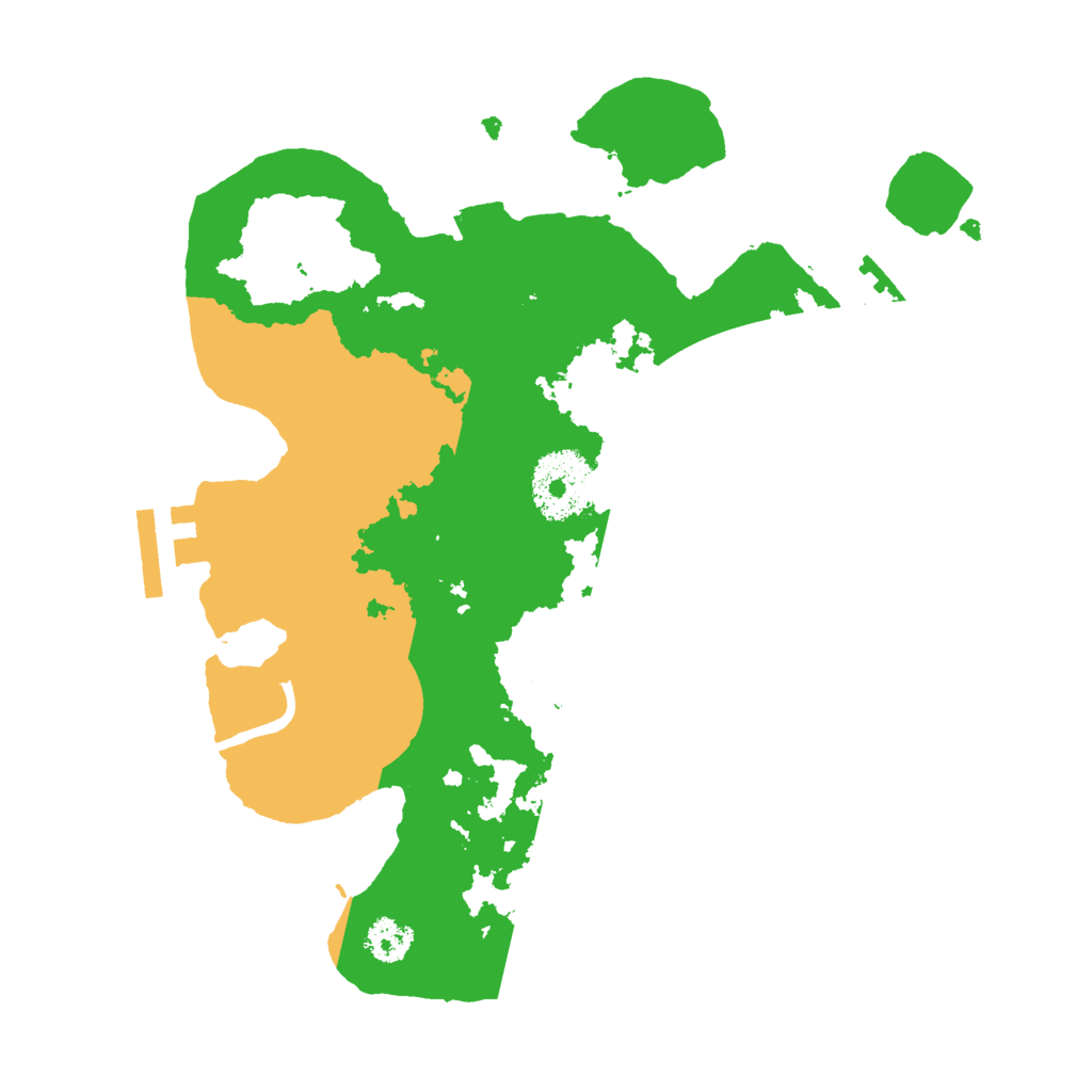 Biome Rust Map: Procedural Map, Size: 2500, Seed: 667031702