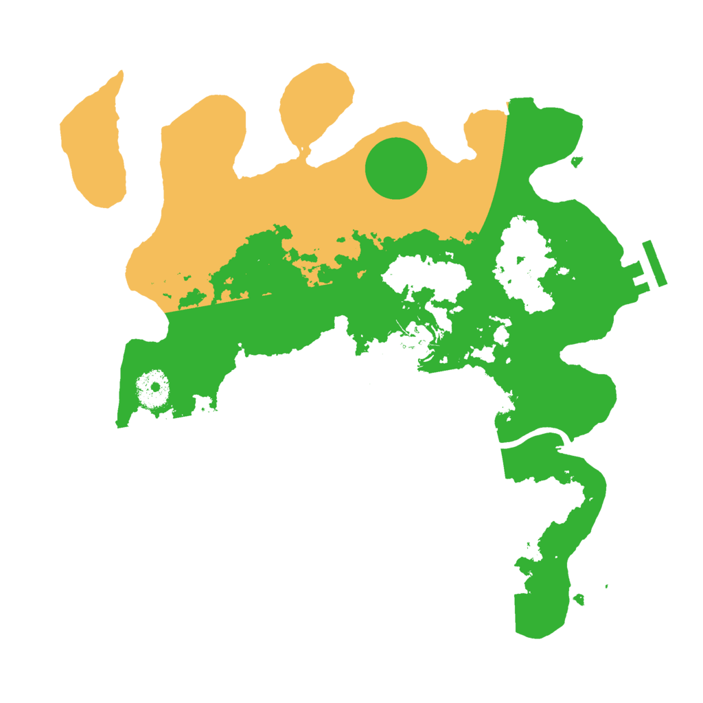 Biome Rust Map: Procedural Map, Size: 3000, Seed: 458992518