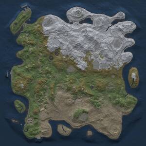 Thumbnail Rust Map: Procedural Map, Size: 4500, Seed: 20240907, 17 Monuments