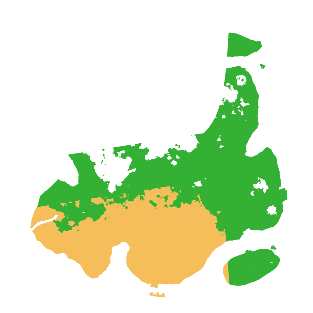 Biome Rust Map: Procedural Map, Size: 3000, Seed: 413379679