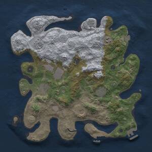 Thumbnail Rust Map: Procedural Map, Size: 3500, Seed: 2515353, 14 Monuments