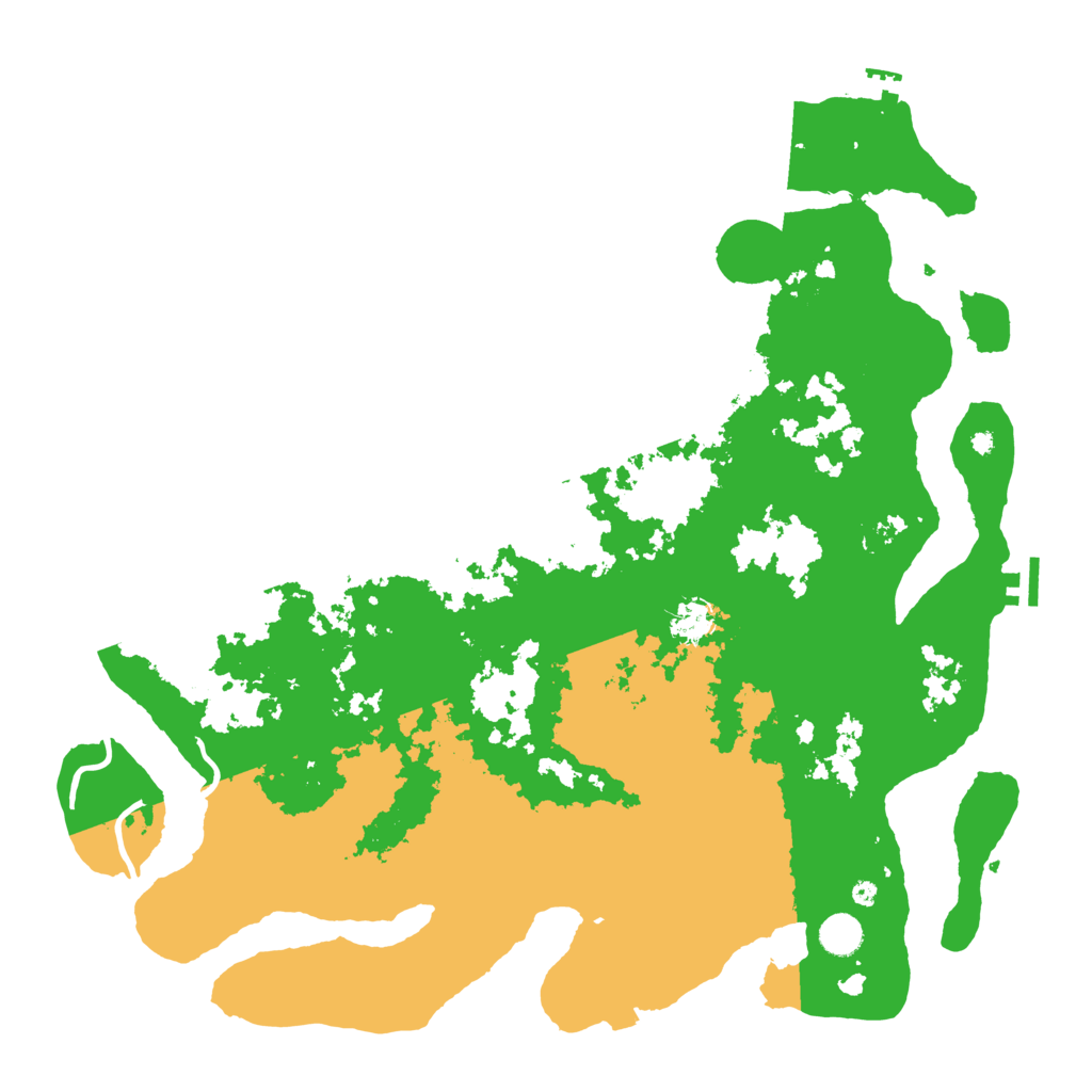 Biome Rust Map: Procedural Map, Size: 4500, Seed: 795108485