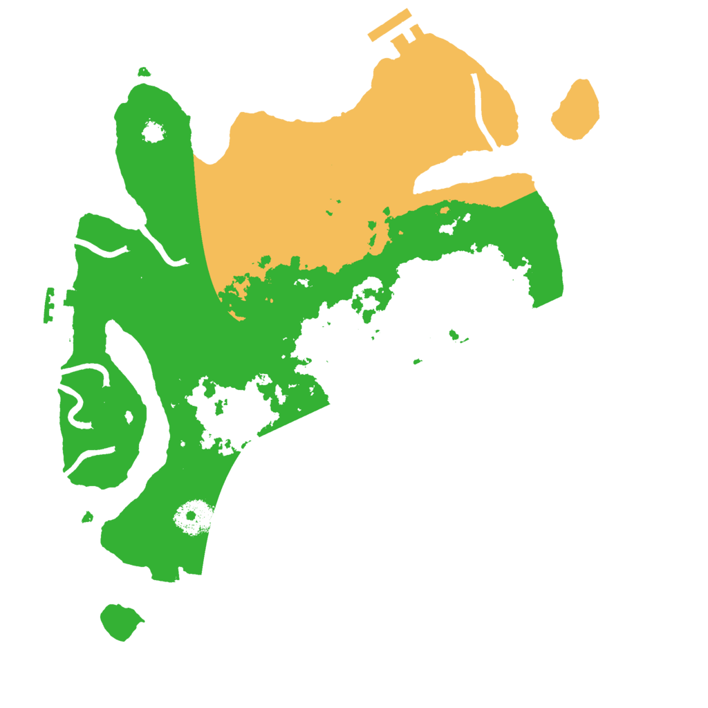 Biome Rust Map: Procedural Map, Size: 3000, Seed: 23068