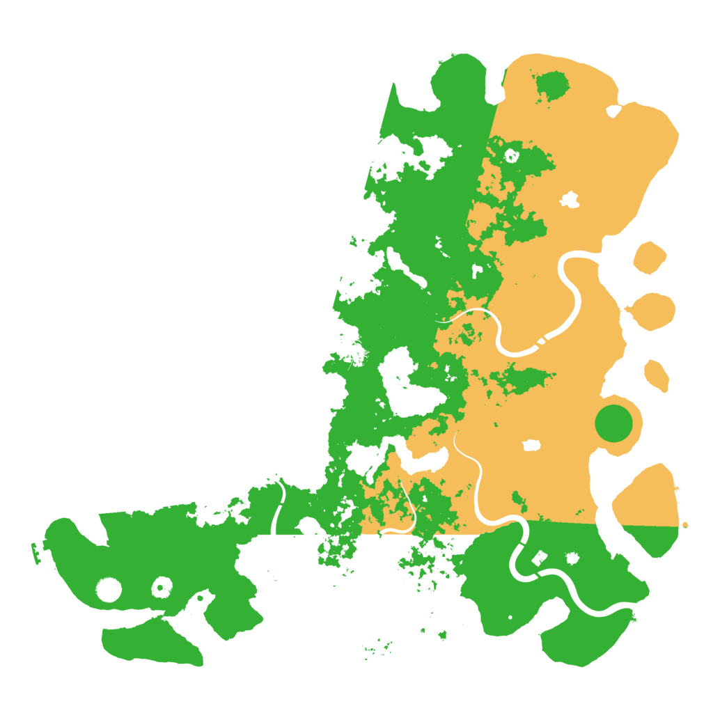 Biome Rust Map: Procedural Map, Size: 5000, Seed: 43123