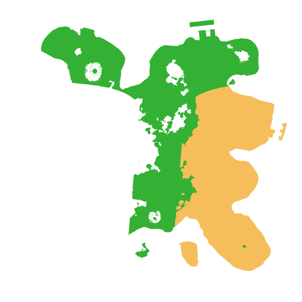 Biome Rust Map: Procedural Map, Size: 2500, Seed: 433929