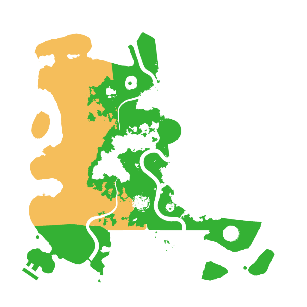 Biome Rust Map: Procedural Map, Size: 3500, Seed: 42642573