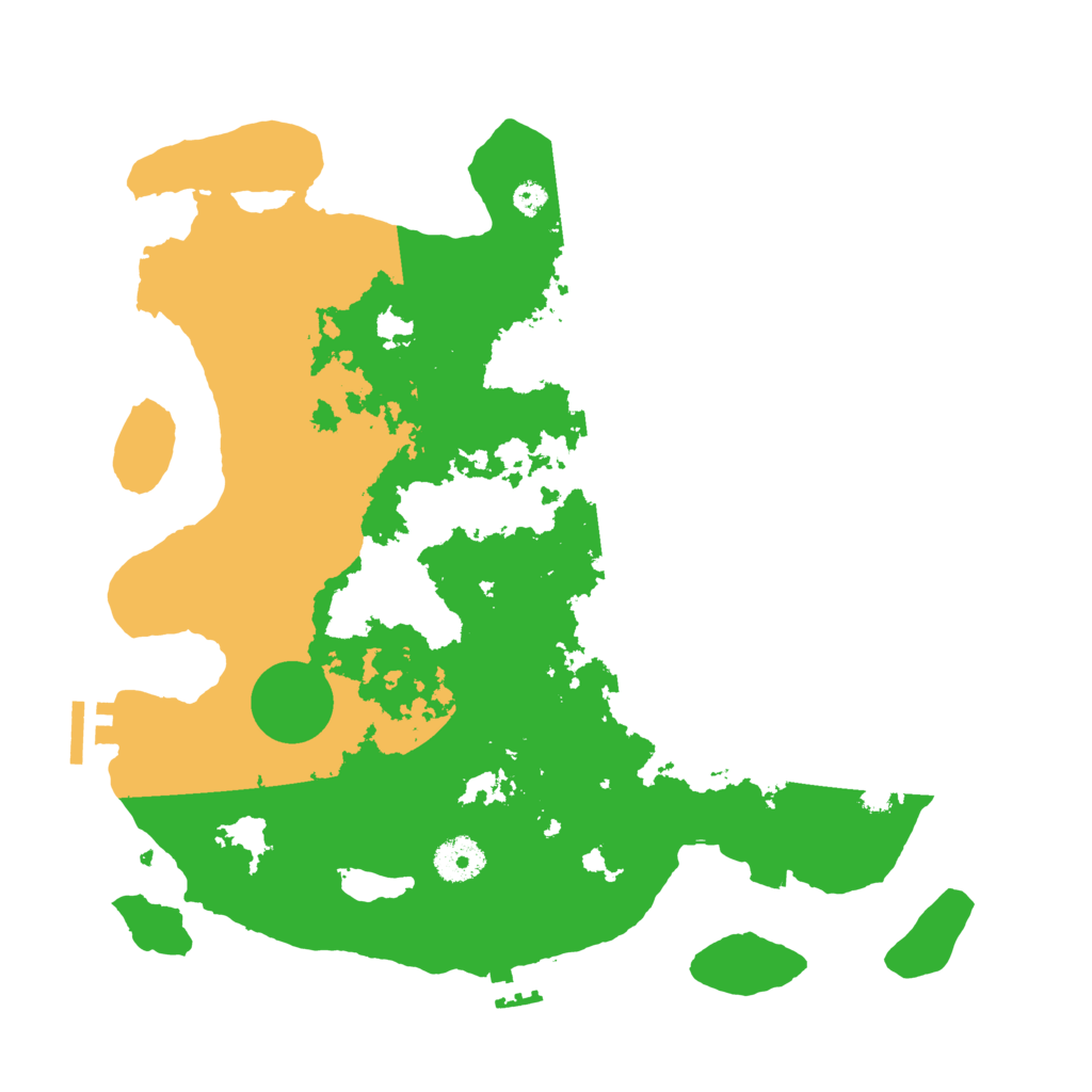 Biome Rust Map: Procedural Map, Size: 3500, Seed: 42642573