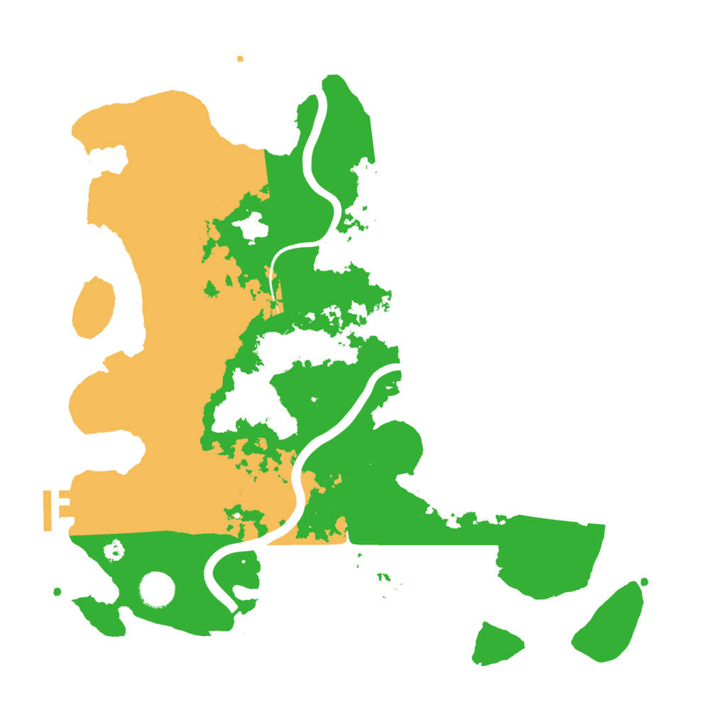 Biome Rust Map: Procedural Map, Size: 3600, Seed: 42642573