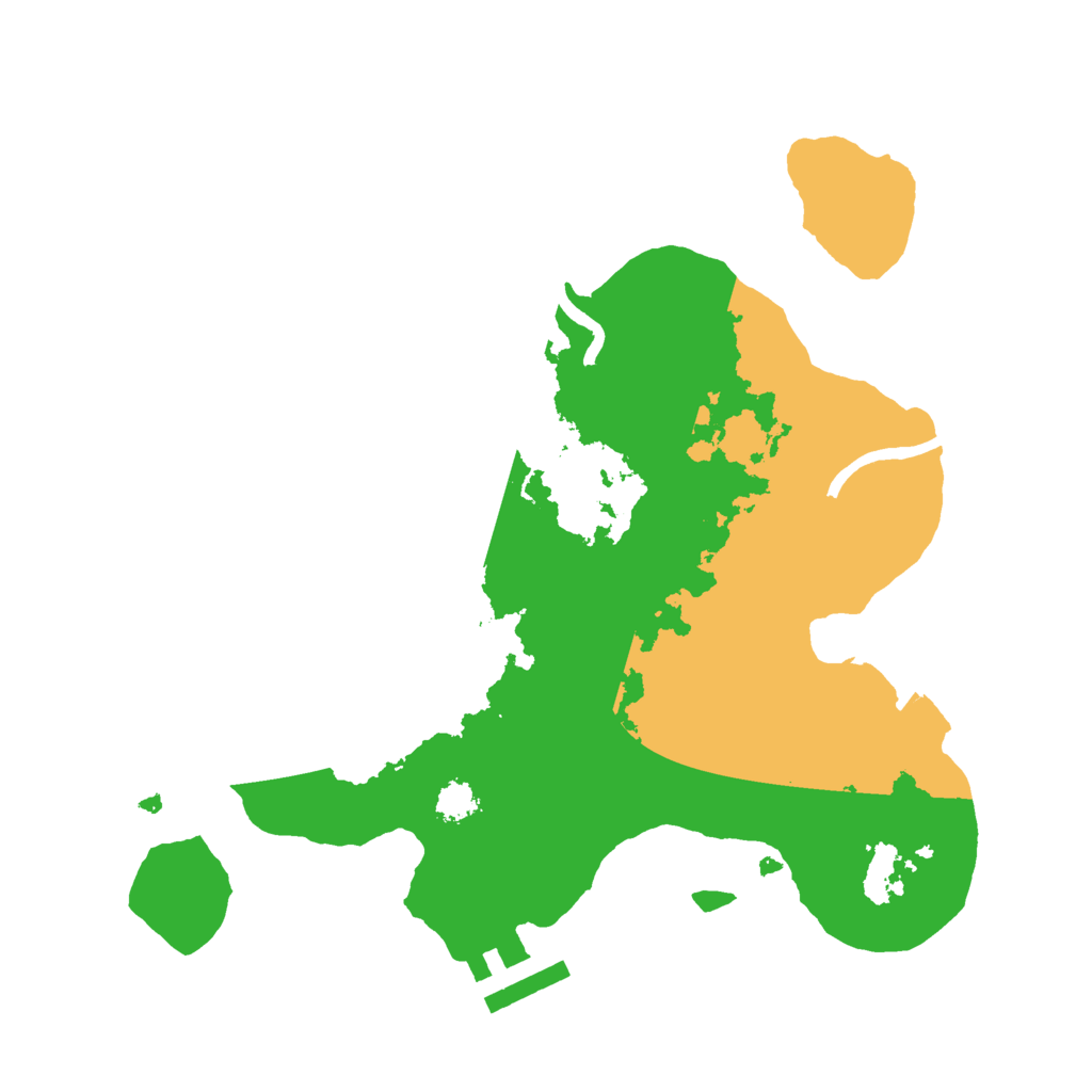 Biome Rust Map: Procedural Map, Size: 2500, Seed: 95001