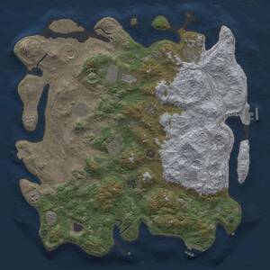 Thumbnail Rust Map: Procedural Map, Size: 4500, Seed: 1580529909, 17 Monuments