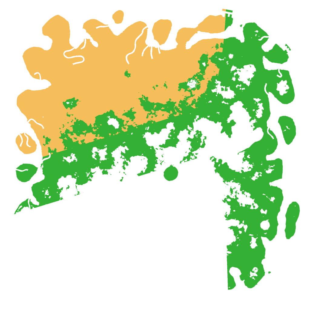 Biome Rust Map: Procedural Map, Size: 6000, Seed: 50010