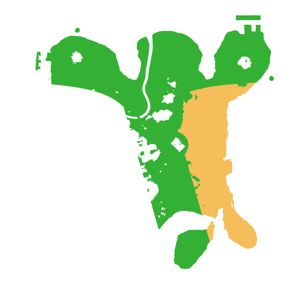 Biome Rust Map: Procedural Map, Size: 2500, Seed: 6666969