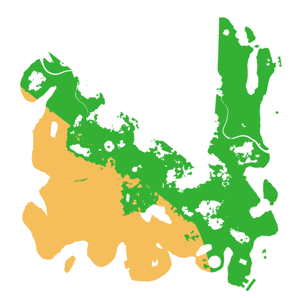 Biome Rust Map: Procedural Map, Size: 4350, Seed: 1361708708