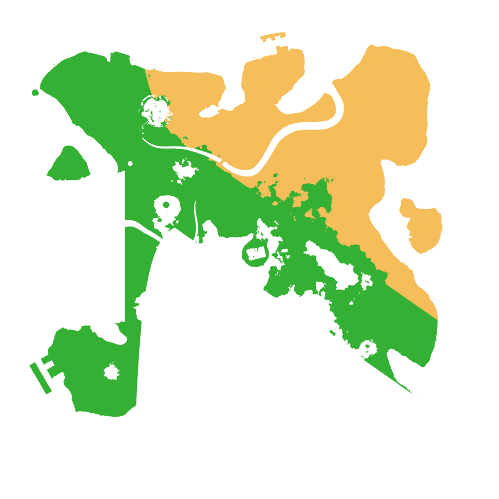 Biome Rust Map: Procedural Map, Size: 3000, Seed: 29291