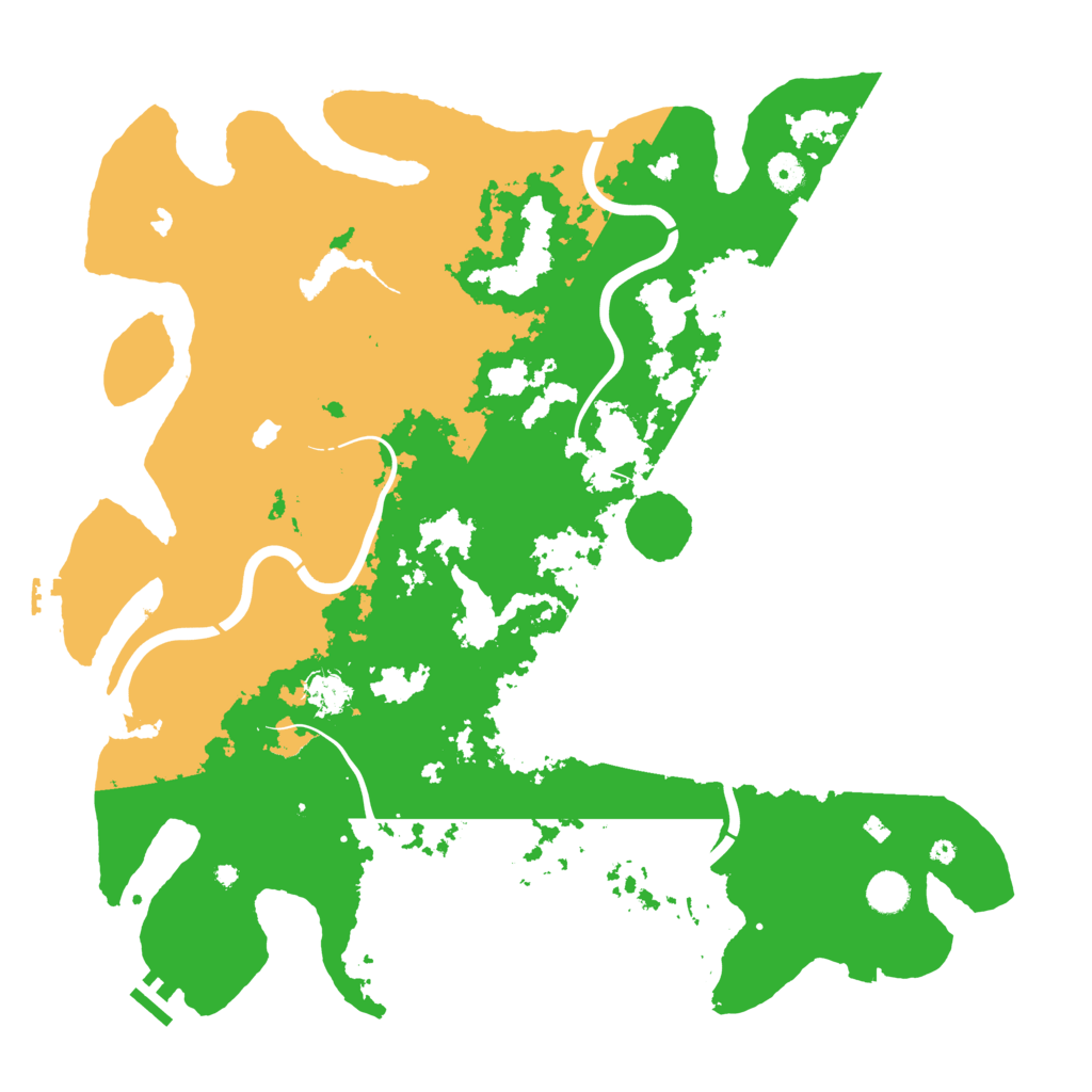 Biome Rust Map: Procedural Map, Size: 4500, Seed: 424512445