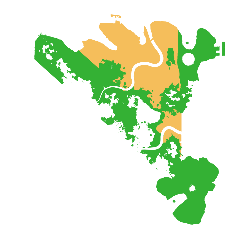 Biome Rust Map: Procedural Map, Size: 3500, Seed: 3420045