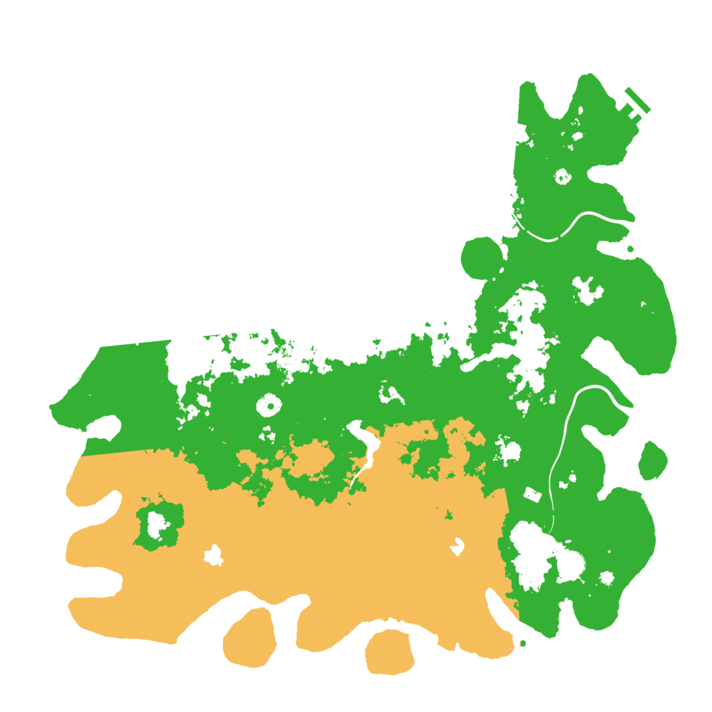 Biome Rust Map: Procedural Map, Size: 4500, Seed: 341725508
