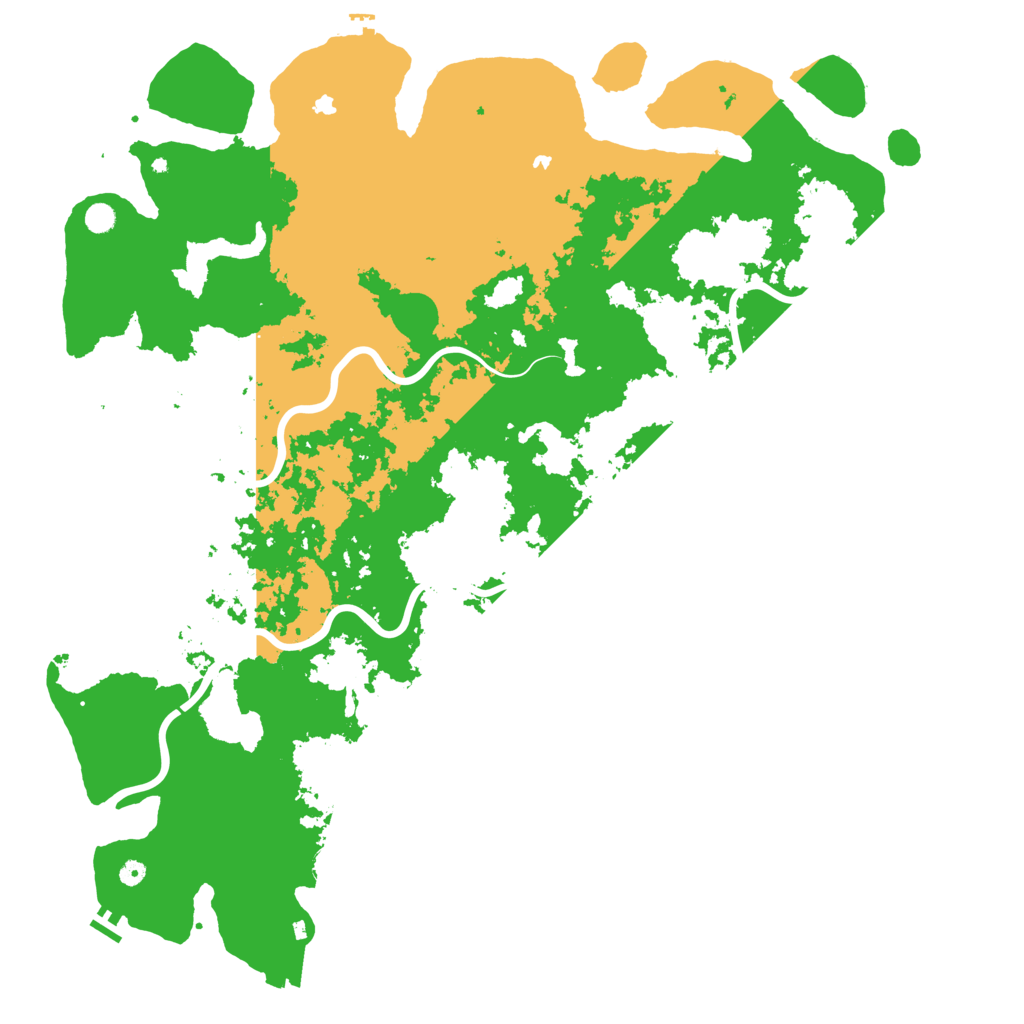Biome Rust Map: Procedural Map, Size: 6000, Seed: 358055072