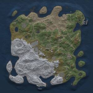 Thumbnail Rust Map: Procedural Map, Size: 4000, Seed: 476920446, 16 Monuments