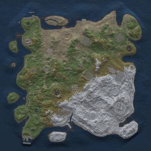 Thumbnail Rust Map: Procedural Map, Size: 4000, Seed: 2032391074, 16 Monuments