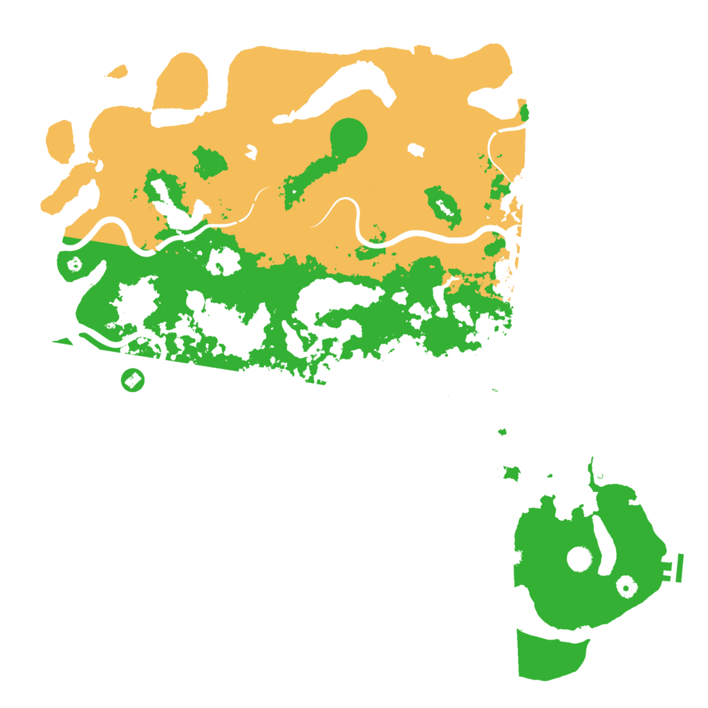 Biome Rust Map: Procedural Map, Size: 5000, Seed: 247613220