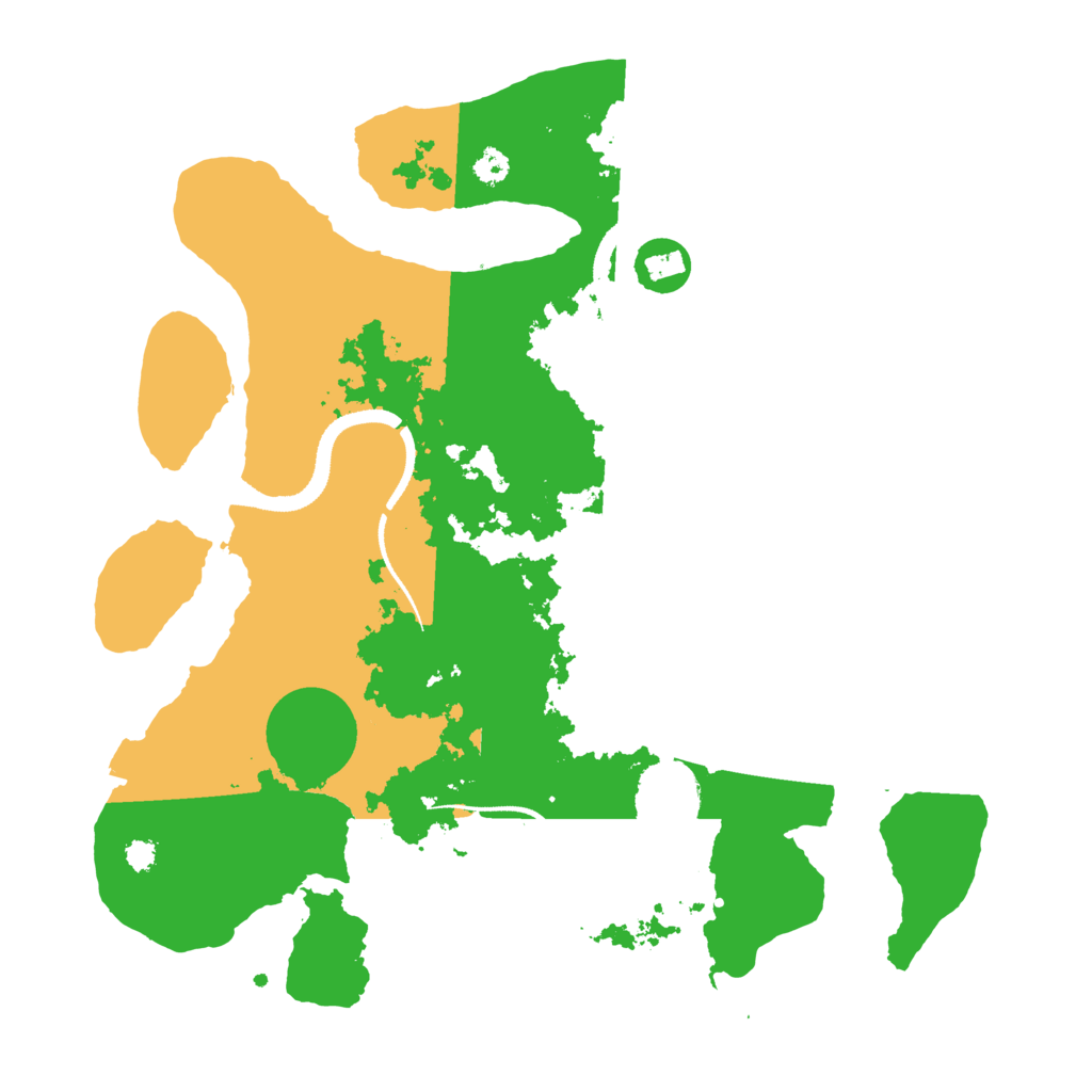 Biome Rust Map: Procedural Map, Size: 3200, Seed: 3840
