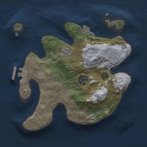 Thumbnail Rust Map: Procedural Map, Size: 2250, Seed: 55634212, 5 Monuments