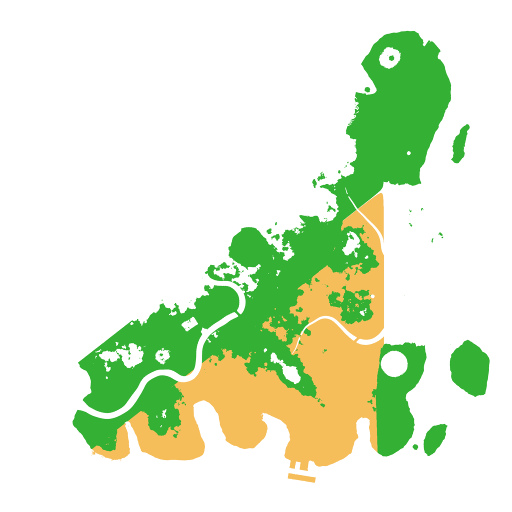 Biome Rust Map: Procedural Map, Size: 3750, Seed: 55423542