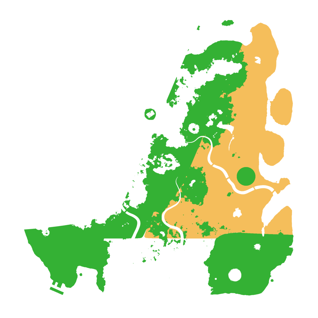 Biome Rust Map: Procedural Map, Size: 4500, Seed: 16913