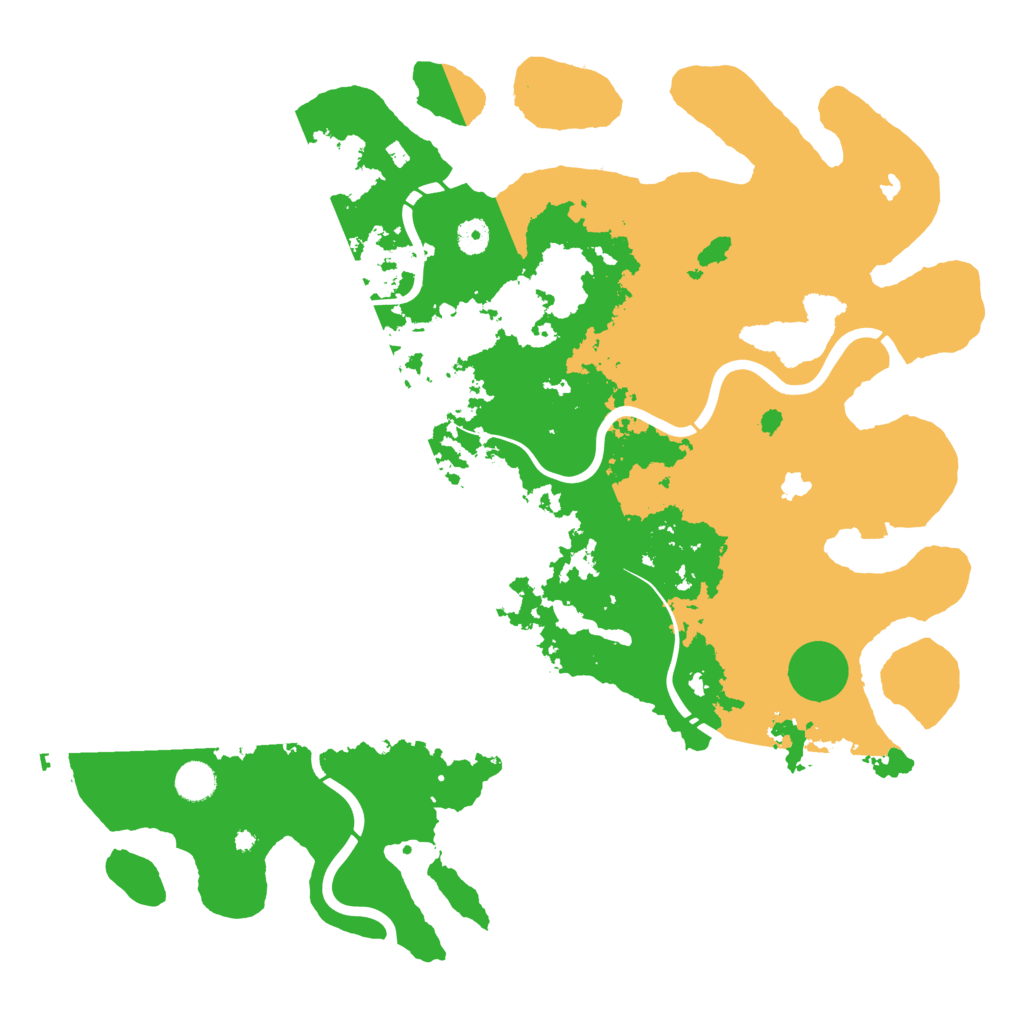 Biome Rust Map: Procedural Map, Size: 4500, Seed: 1642264129