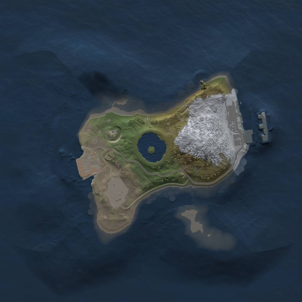 Rust Map: Procedural Map, Size: 1600, Seed: 415875906, 2 Monuments