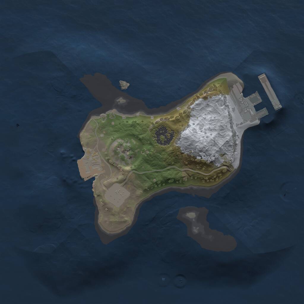 Rust Map: Procedural Map, Size: 1600, Seed: 415875906, 2 Monuments