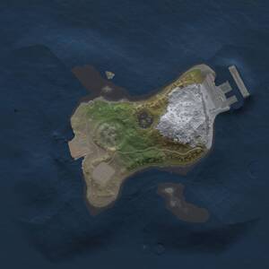 Thumbnail Rust Map: Procedural Map, Size: 1600, Seed: 415875906, 2 Monuments