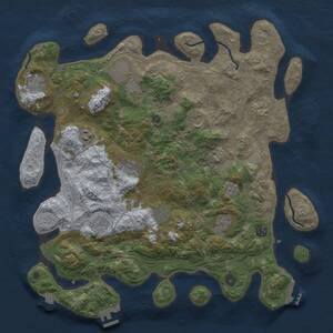 Thumbnail Rust Map: Procedural Map, Size: 4250, Seed: 921, 17 Monuments