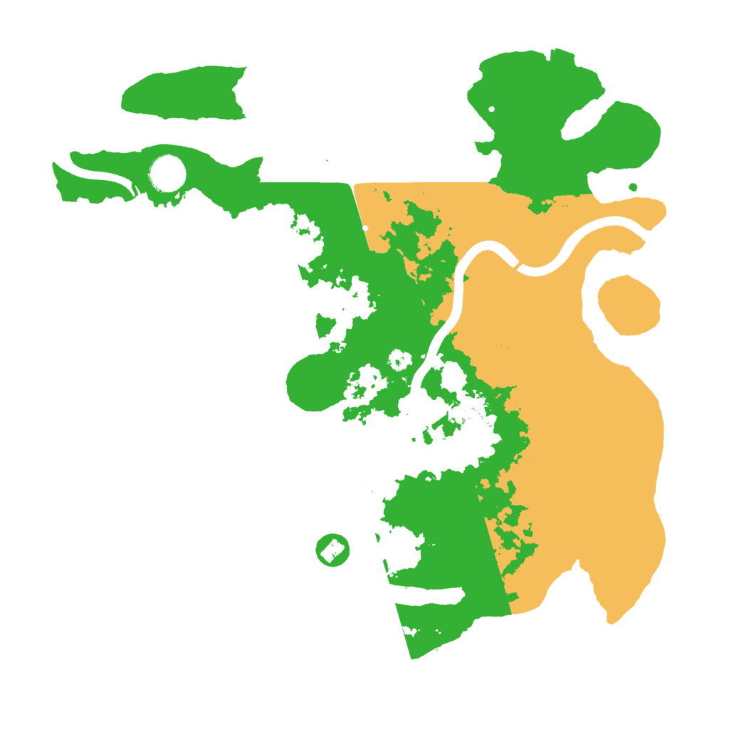 Biome Rust Map: Procedural Map, Size: 3500, Seed: 432434