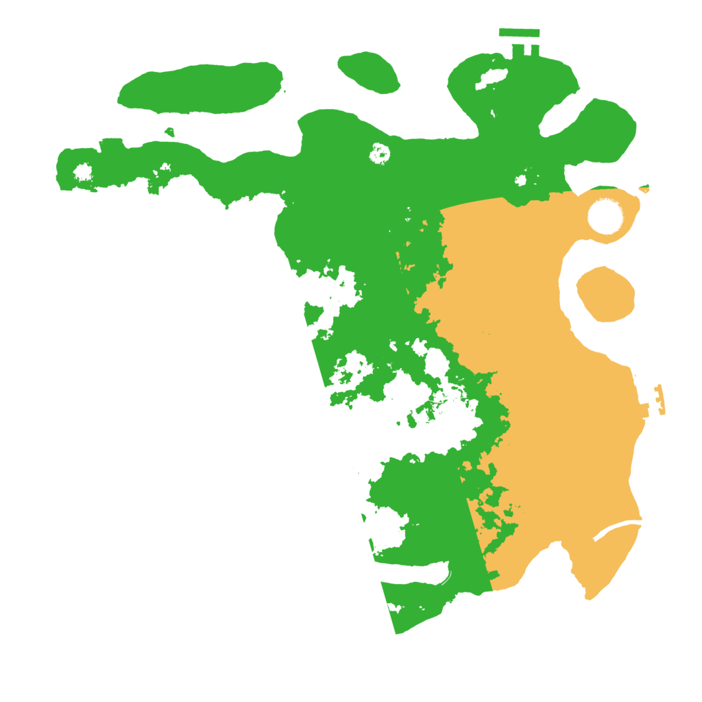 Biome Rust Map: Procedural Map, Size: 3500, Seed: 432434