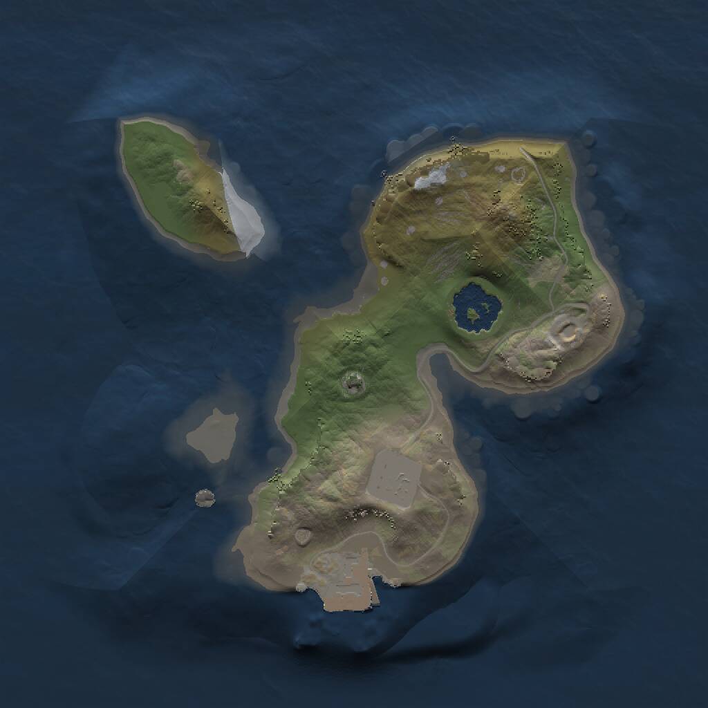 Rust Map: Procedural Map, Size: 1500, Seed: 541549864, 1 Monuments