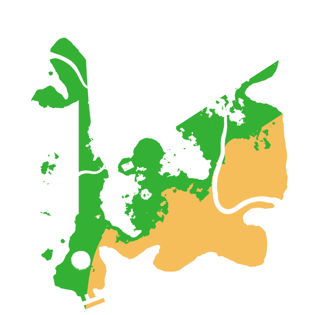 Biome Rust Map: Procedural Map, Size: 3000, Seed: 541549864