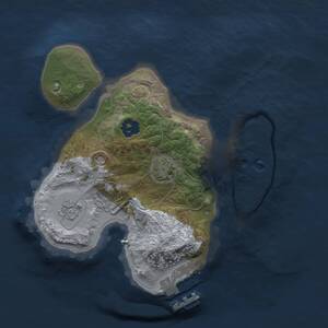 Thumbnail Rust Map: Procedural Map, Size: 1800, Seed: 1136917011, 4 Monuments