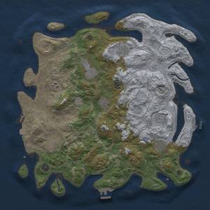 Thumbnail Rust Map: Procedural Map, Size: 4250, Seed: 43179378, 16 Monuments