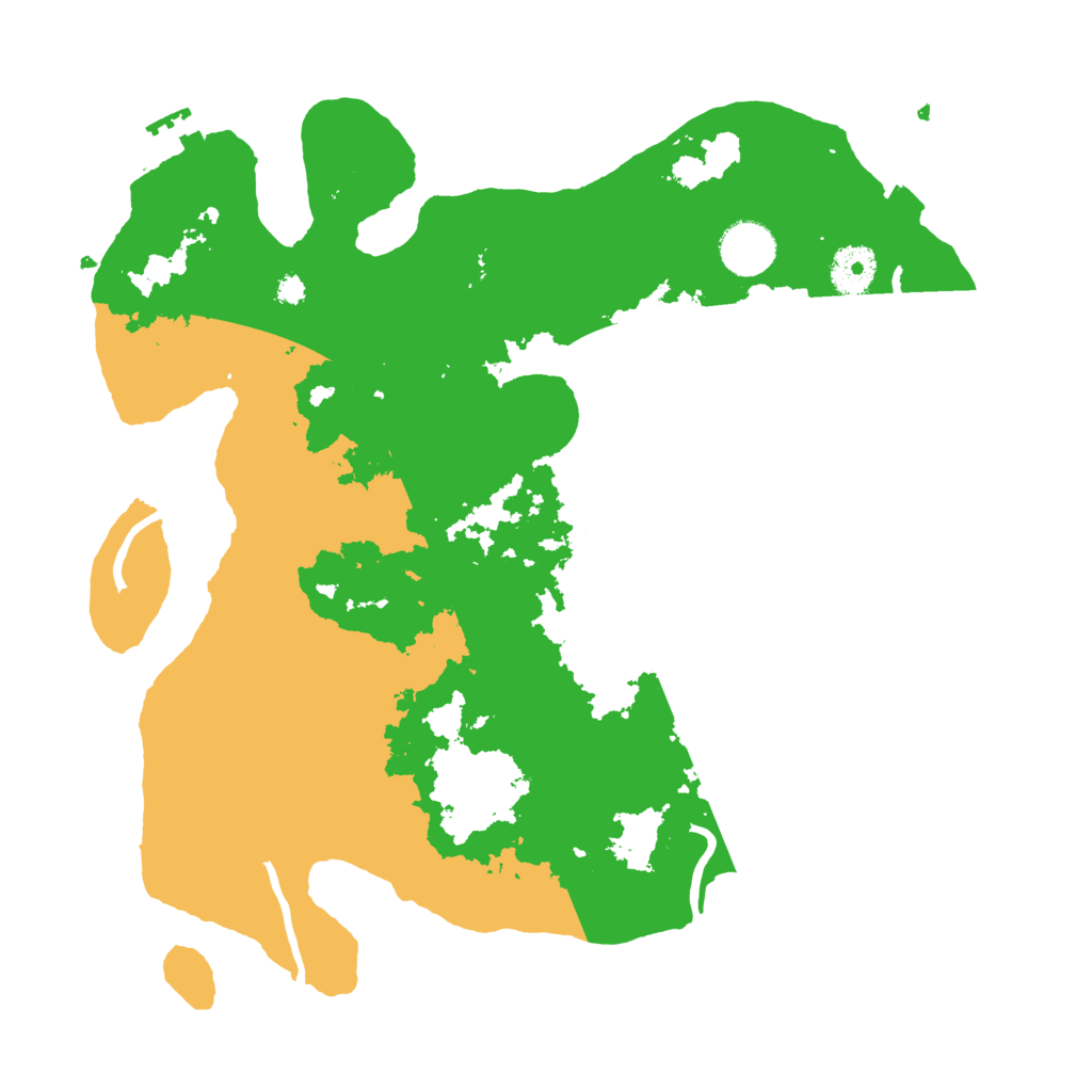 Biome Rust Map: Procedural Map, Size: 3500, Seed: 886324104