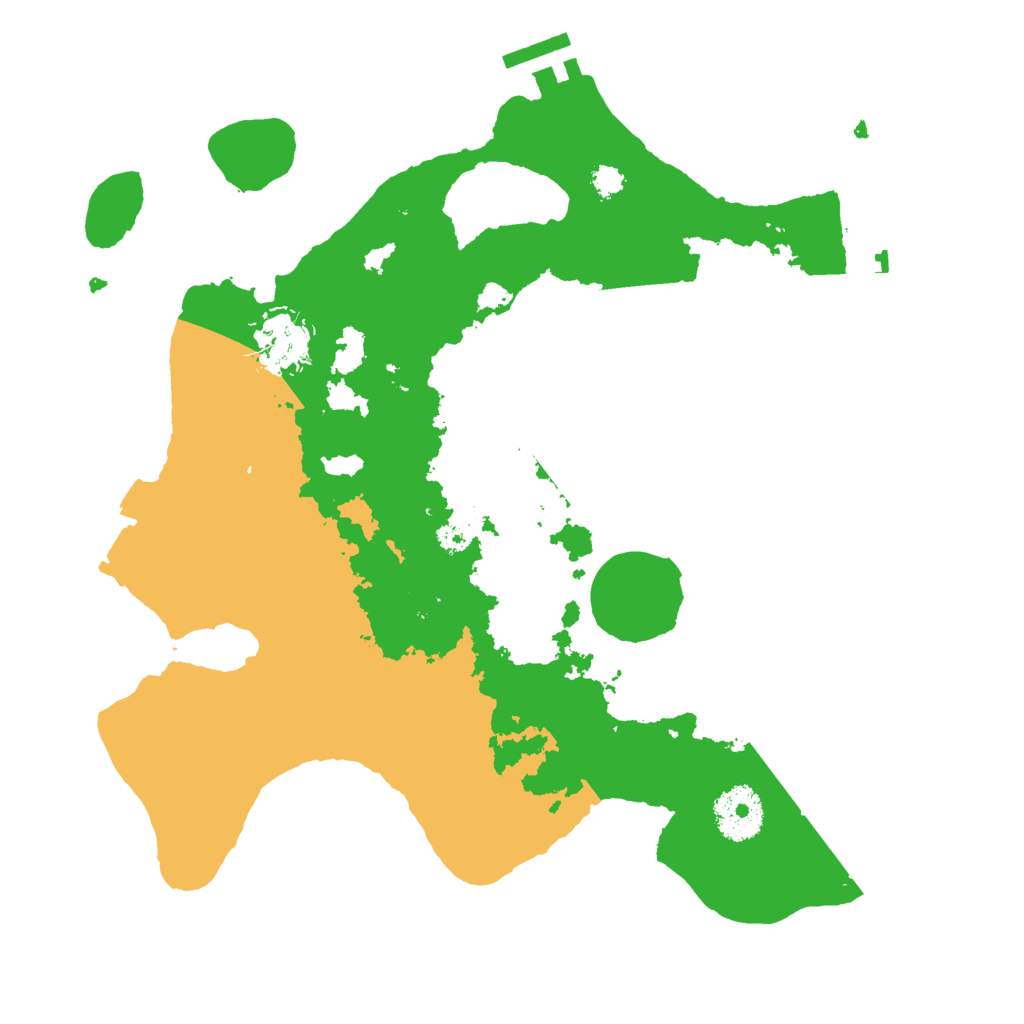 Biome Rust Map: Procedural Map, Size: 3000, Seed: 528571756