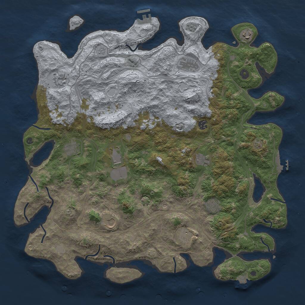 Rust Map: Procedural Map, Size: 4750, Seed: 35467, 17 Monuments