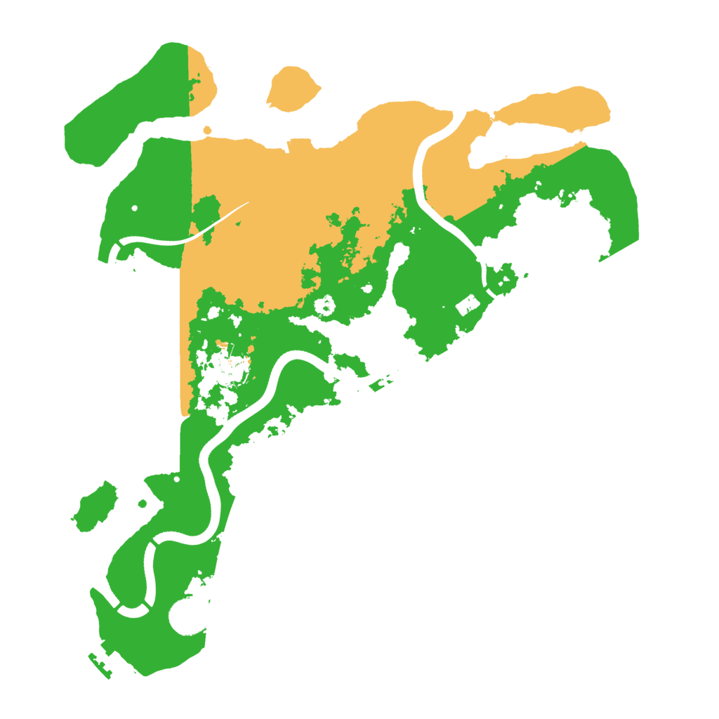 Biome Rust Map: Procedural Map, Size: 3500, Seed: 920284343
