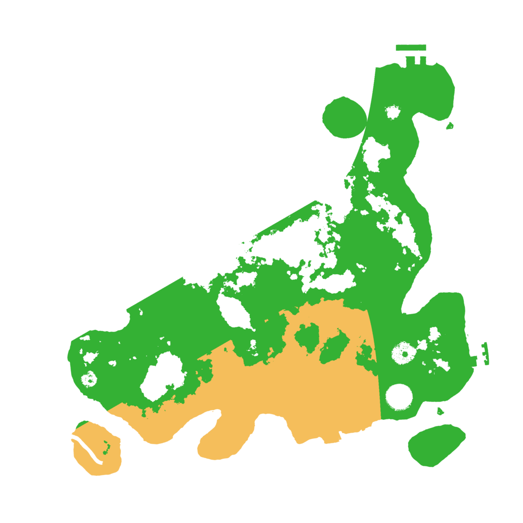 Biome Rust Map: Procedural Map, Size: 3500, Seed: 57105757