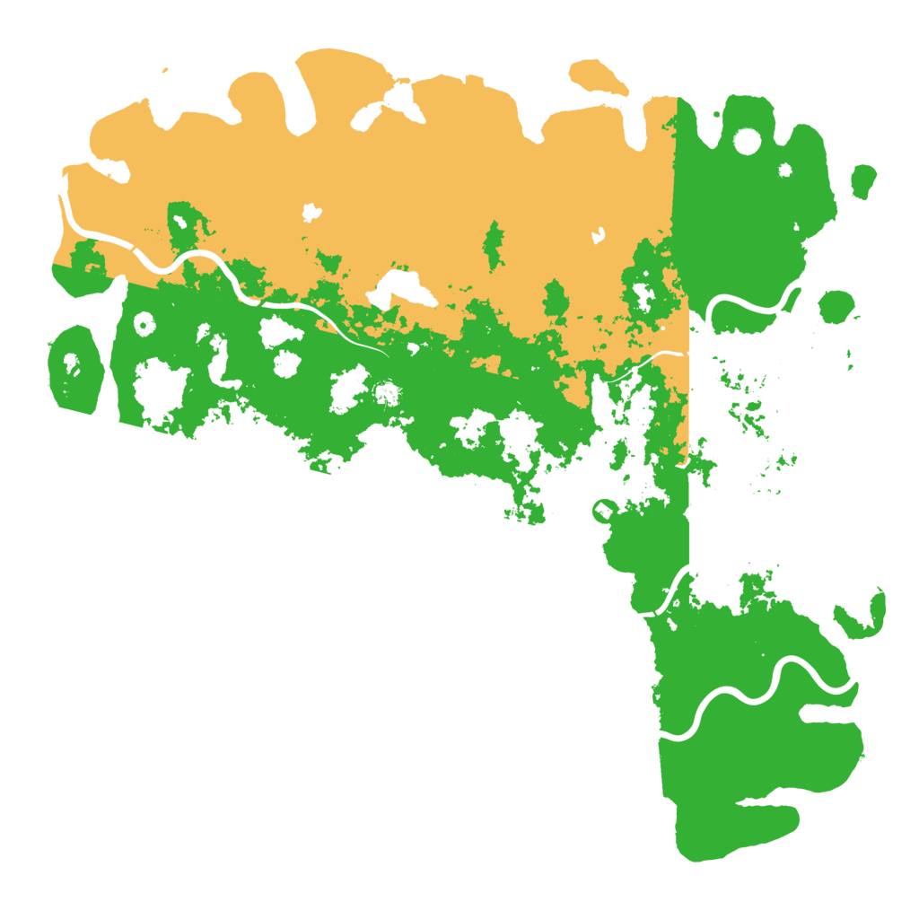 Biome Rust Map: Procedural Map, Size: 6000, Seed: 18322